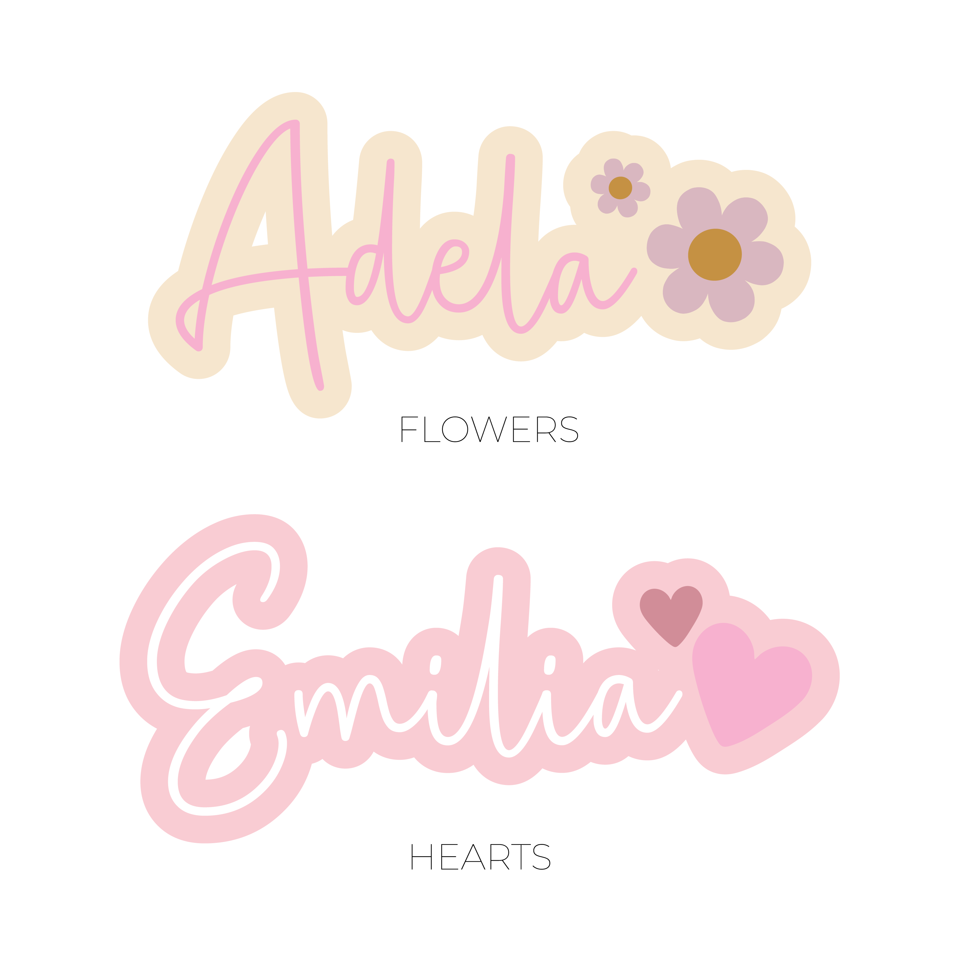 3D Layered Decorative Names | Various Designs β Letterly UK